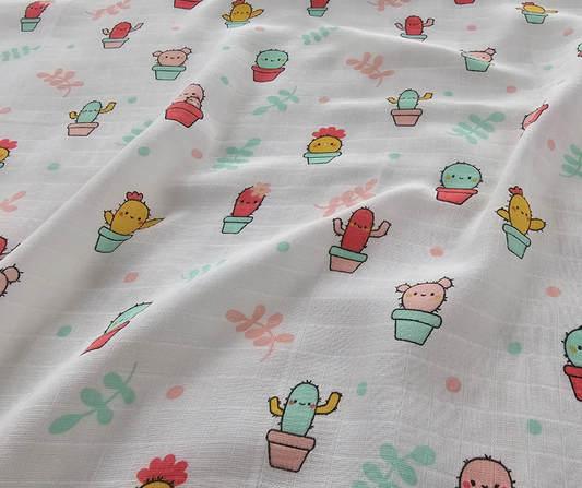 Muslin Swaddle Blanket - Desert Blooms