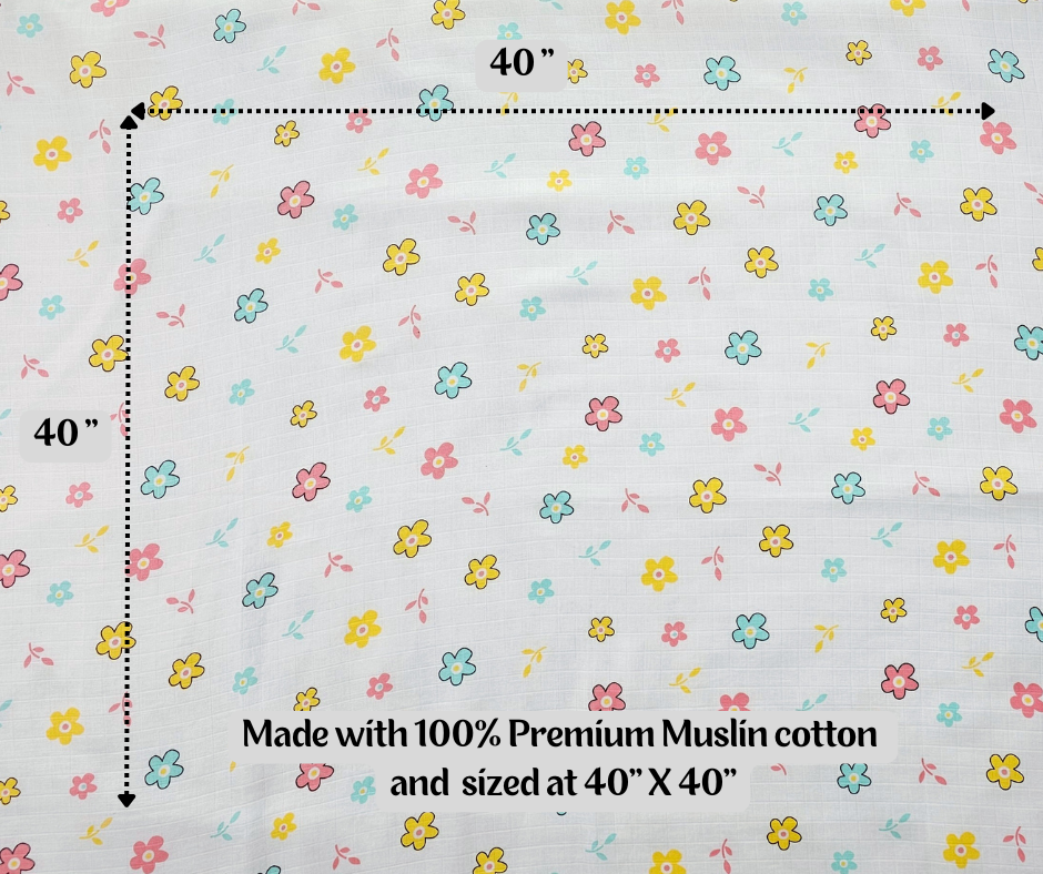 Couverture d'emmaillotage en mousseline - Chouette opulente