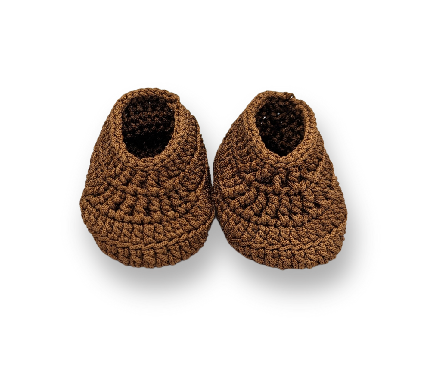 Handmade Crochet Shoes - Brown