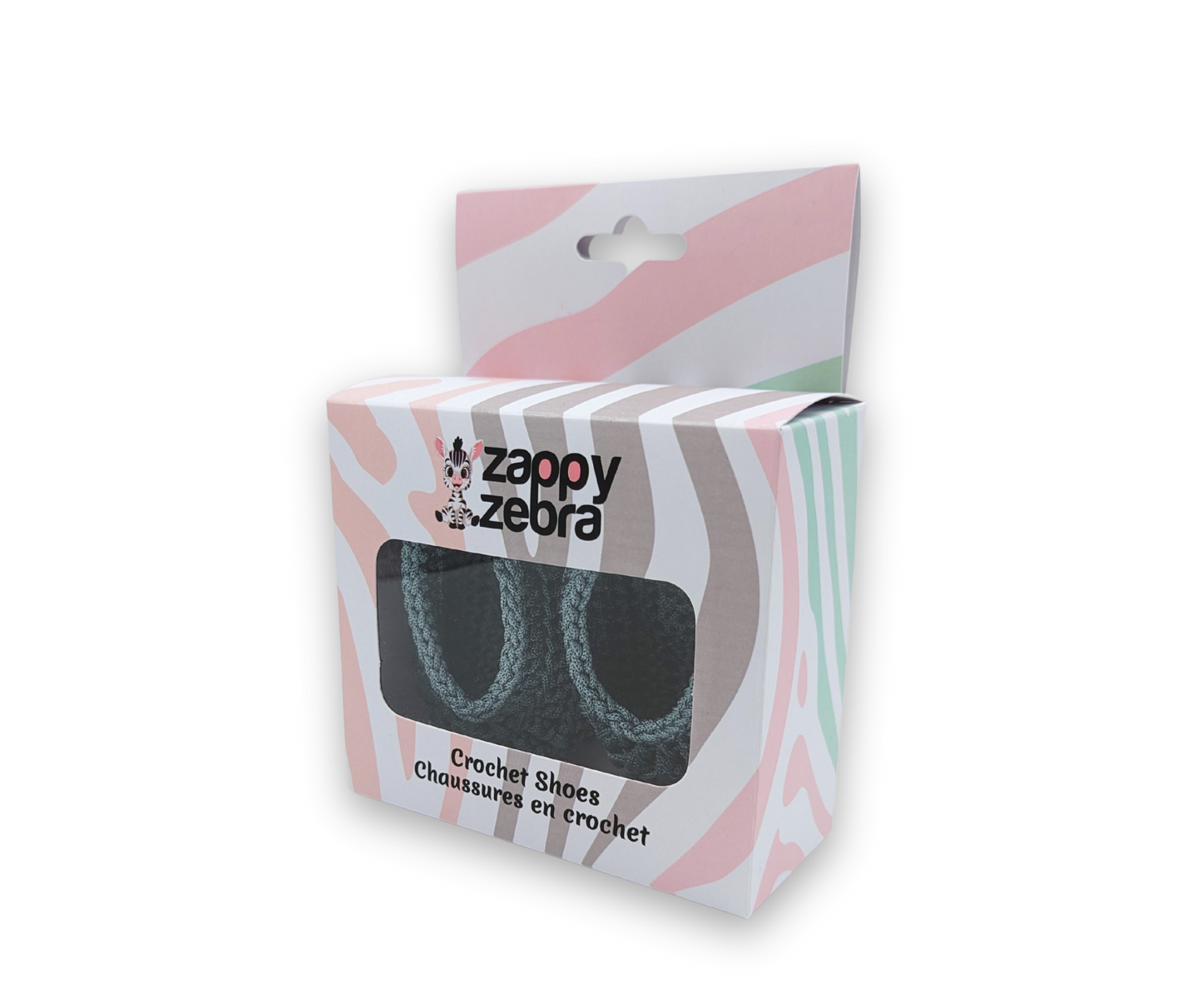 Handmade Crochet Shoes - Grey