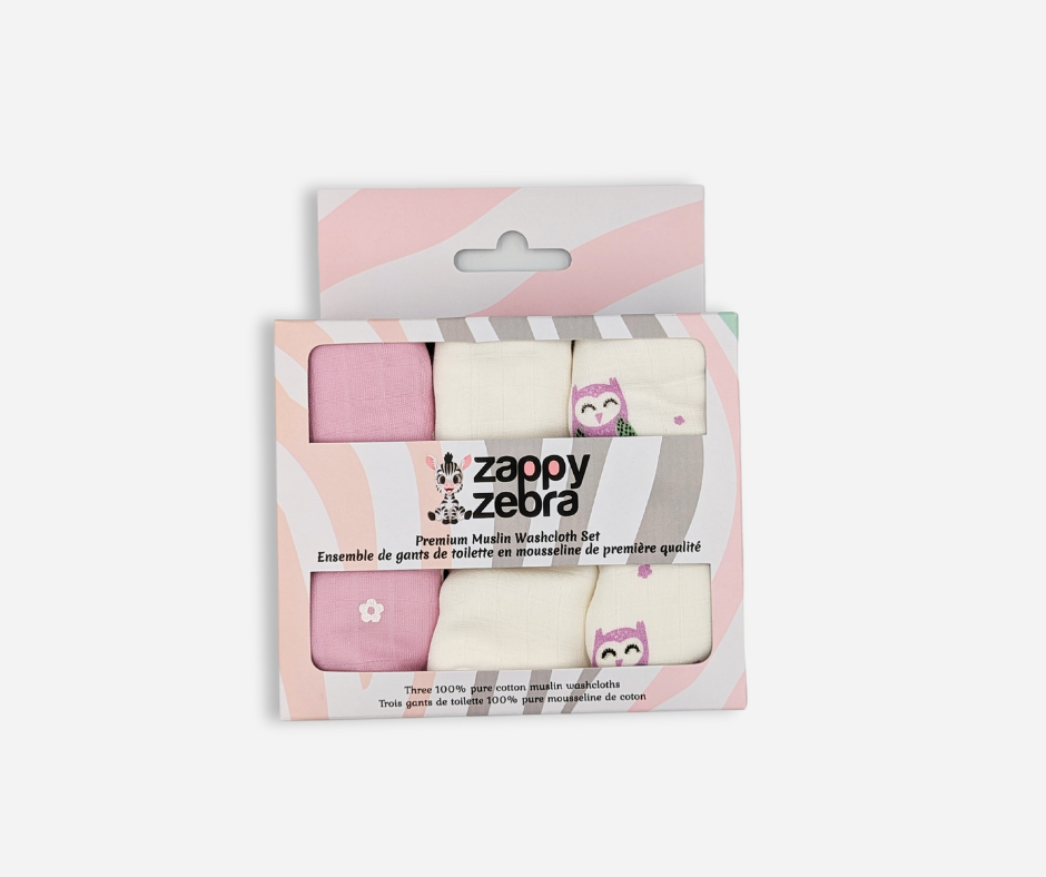 Muslin Wash Cloth (Set of 3) - Lilac