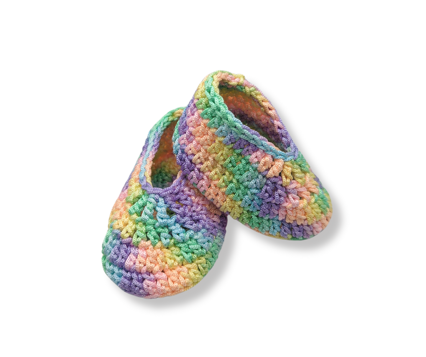 Handmade Crochet Shoes - Multi Color
