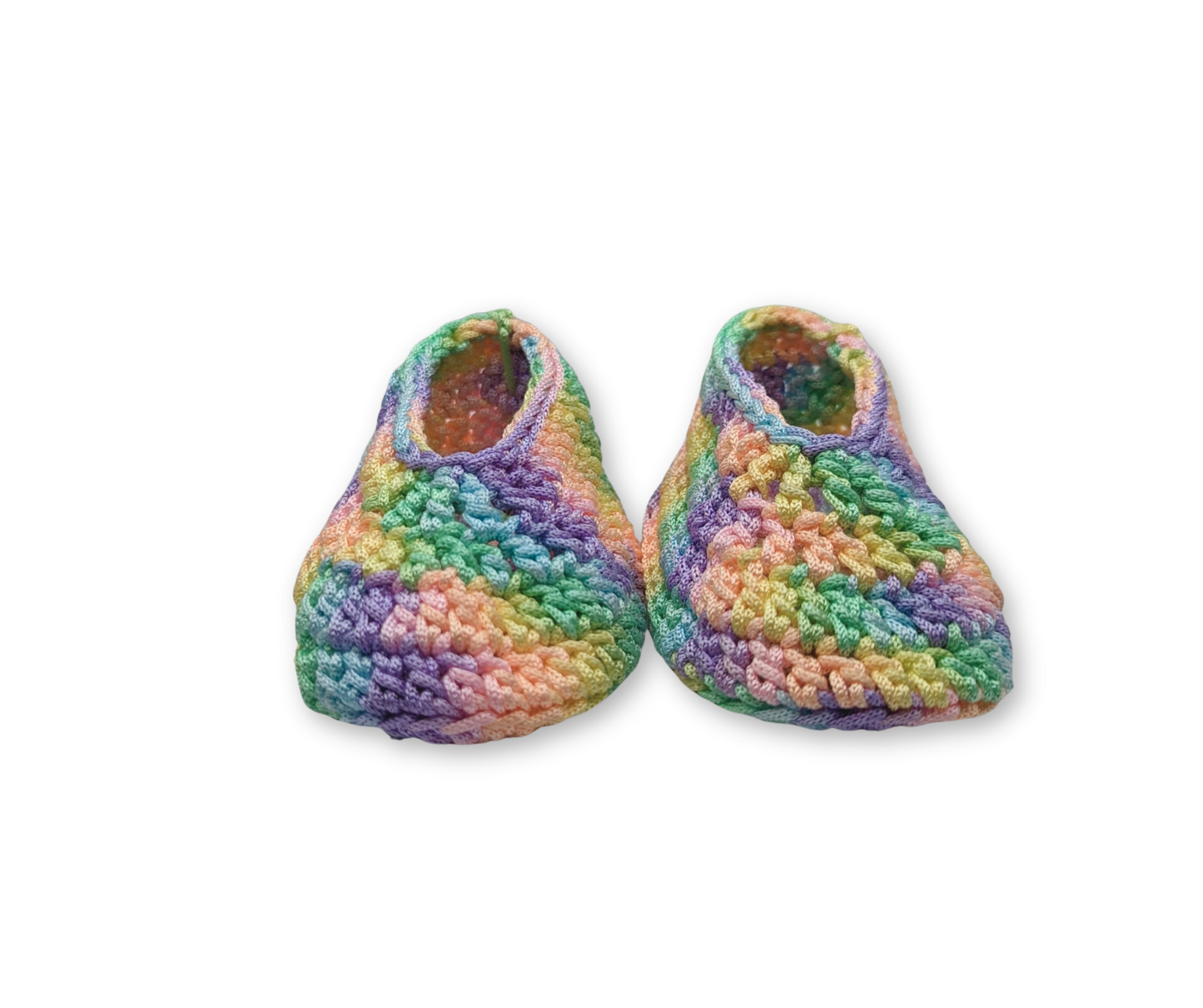 Handmade Crochet Shoes - Multi Color