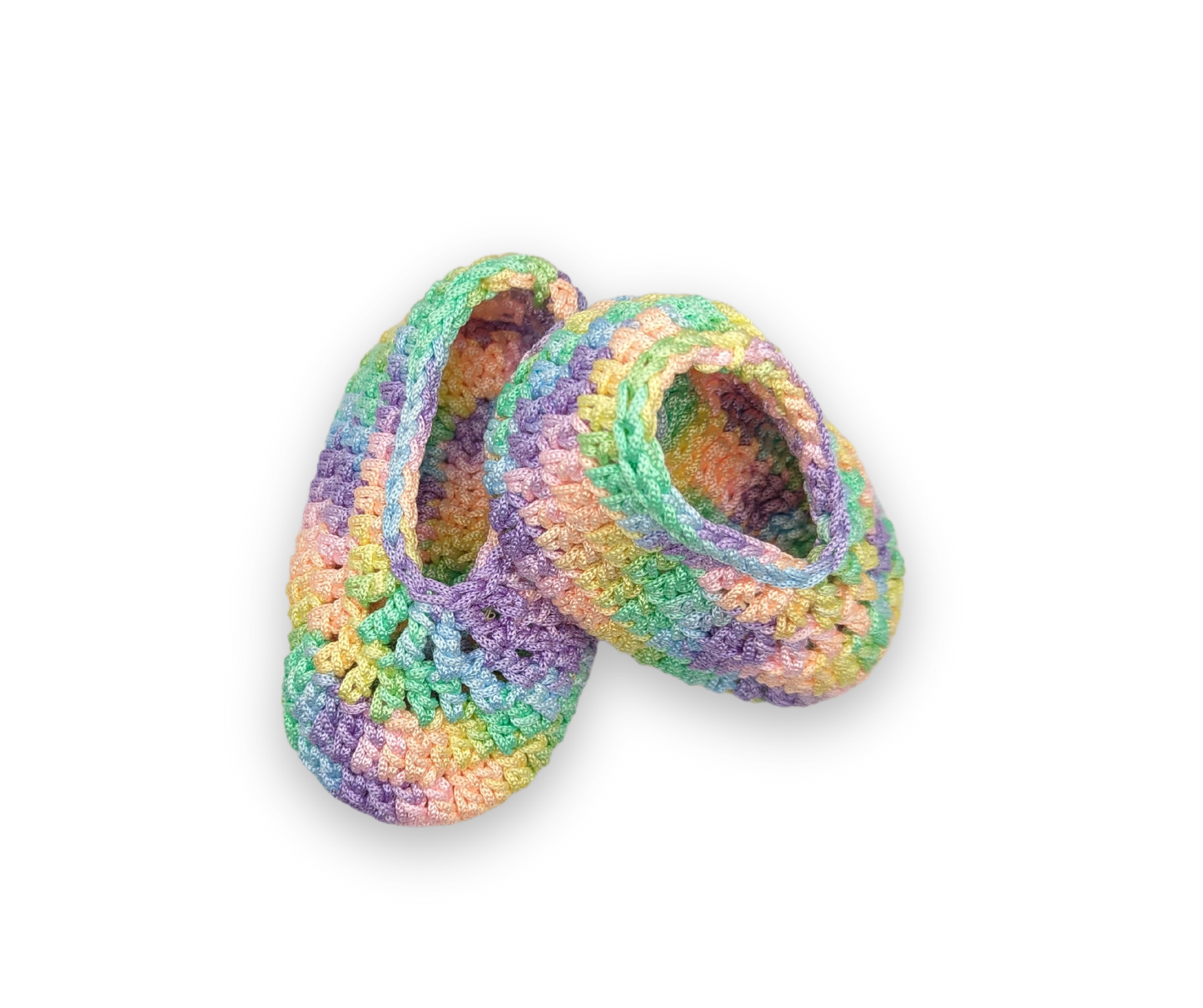 Handmade Crochet Shoes - Multi Color