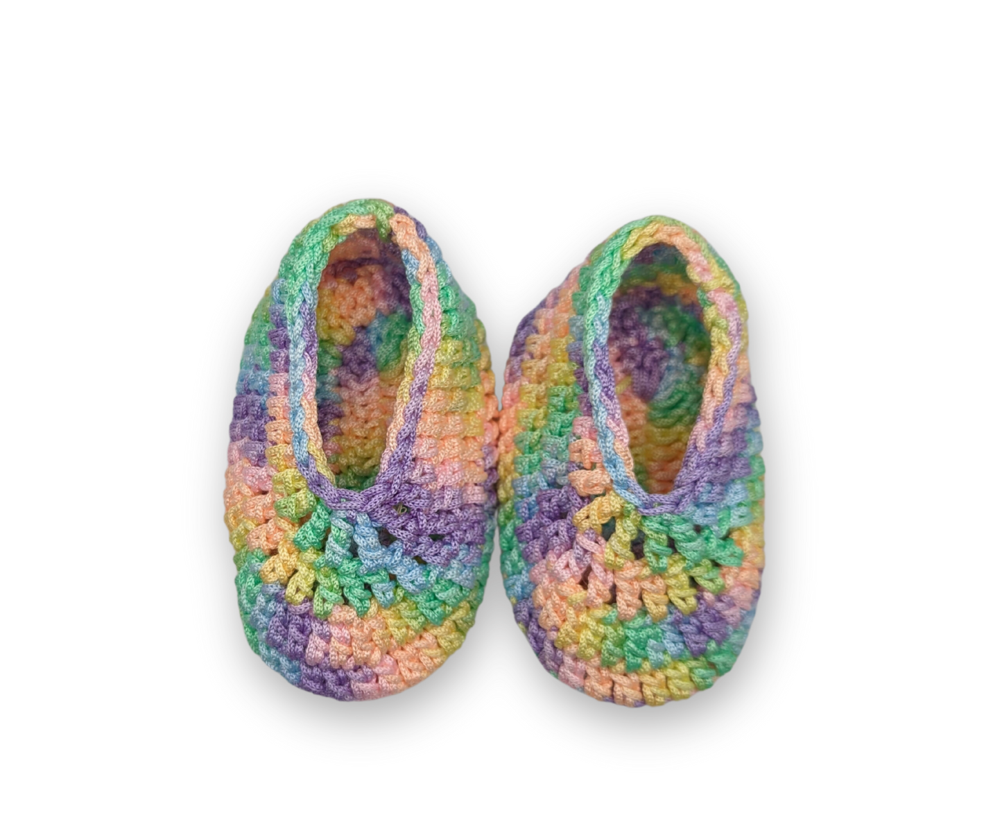 Handmade Crochet Shoes - Multi Color