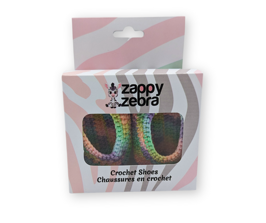 Handmade Crochet Shoes - Multi Color