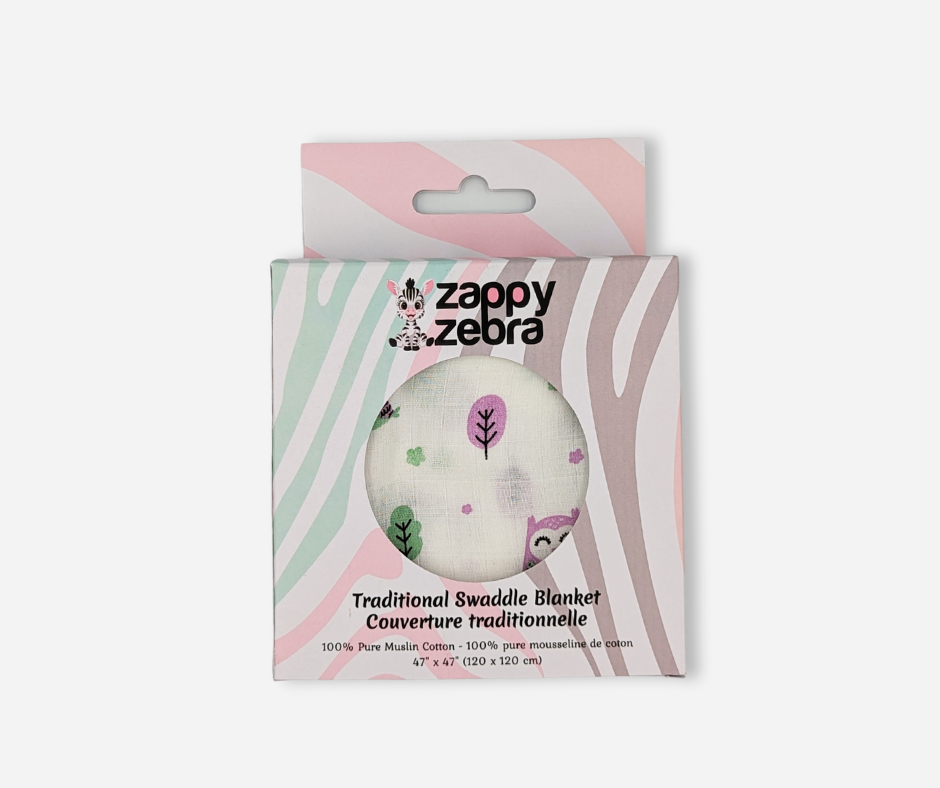 Muslin Swaddle Blanket - Opulent Owl