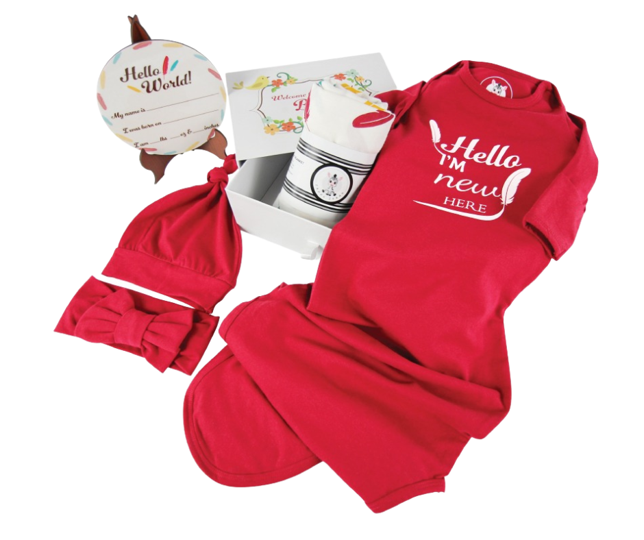 Gift Set (Newborn) - Feather Themed