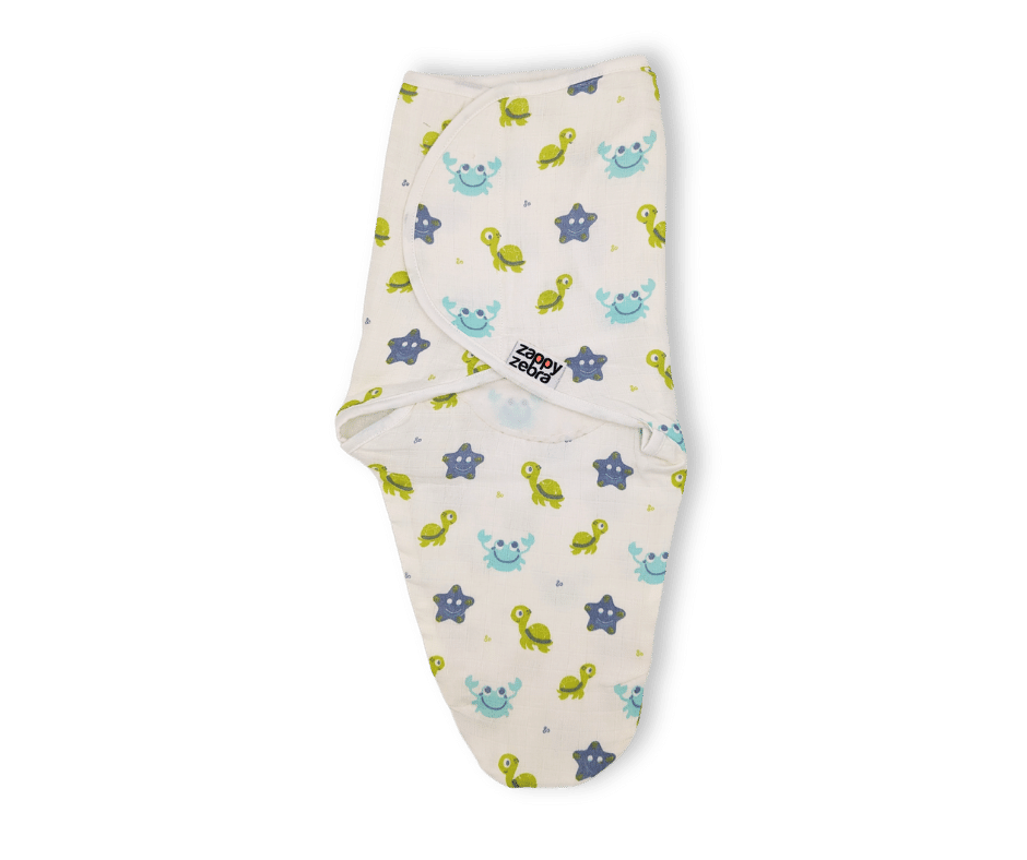 Cocon en mousseline (Quick Swaddle) - Tortues de mer
