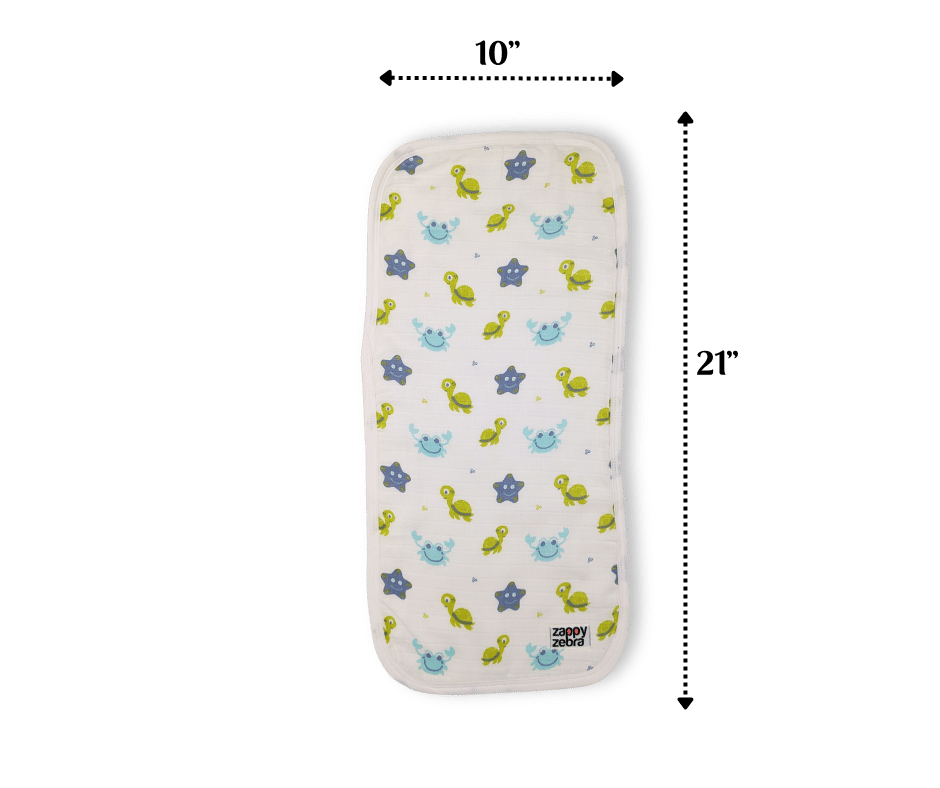 Chiffons à rots en mousseline (lot de 2) - Jaune