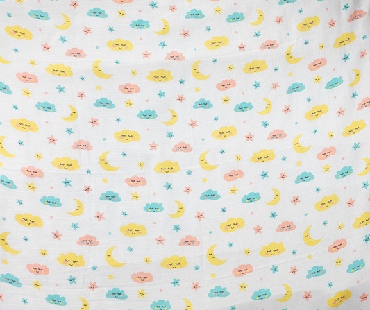 Muslin Swaddle Blanket - Cloud Kiss