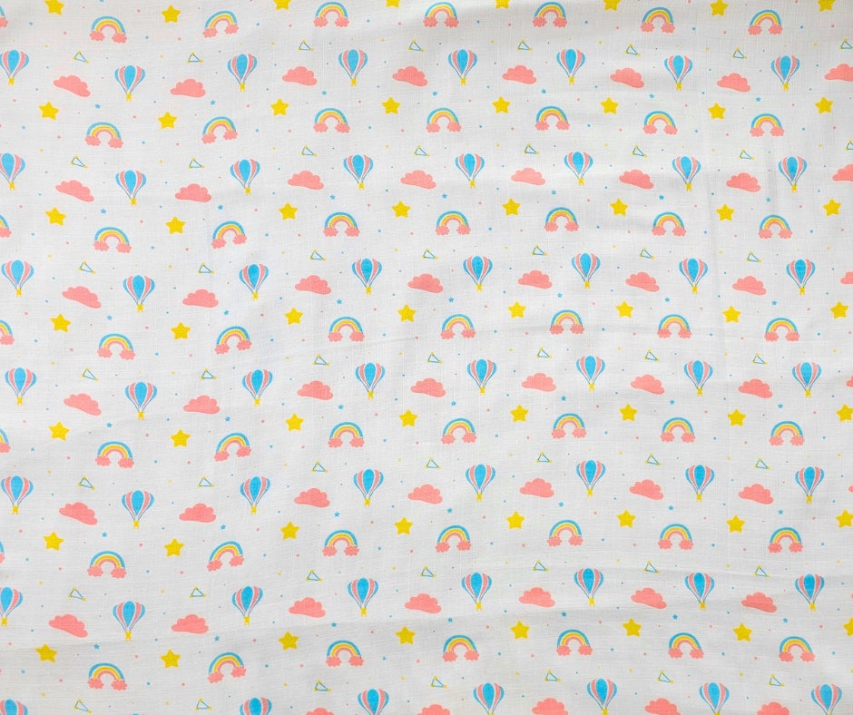 Muslin Swaddle Blanket - Rainbow Rides