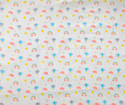 Muslin Swaddle Blanket - Rainbow Rides