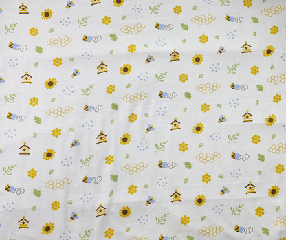 Muslin Swaddle Blanket - Bee Cozy