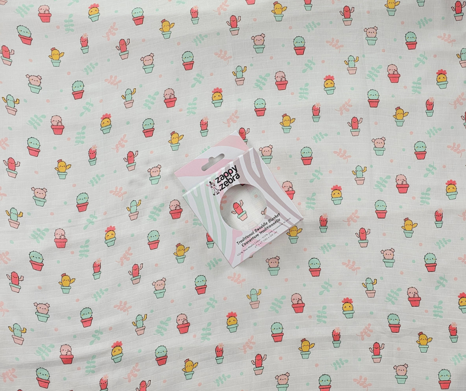 Muslin Swaddle Blanket - Desert Blooms