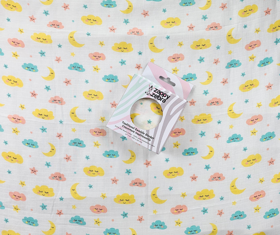 Muslin Swaddle Blanket - Cloud Kiss