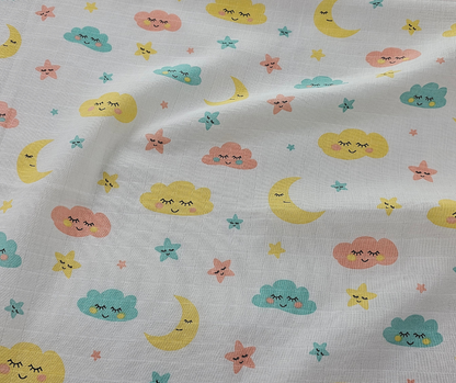 Muslin Swaddle Blanket - Cloud Kiss