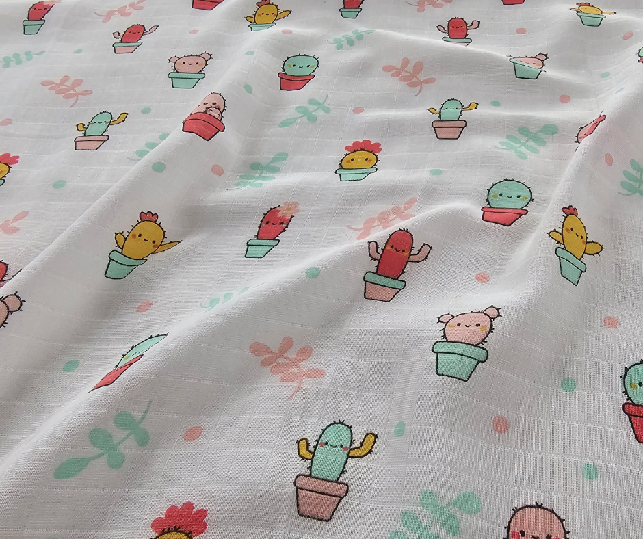 Muslin Swaddle Blanket - Desert Blooms