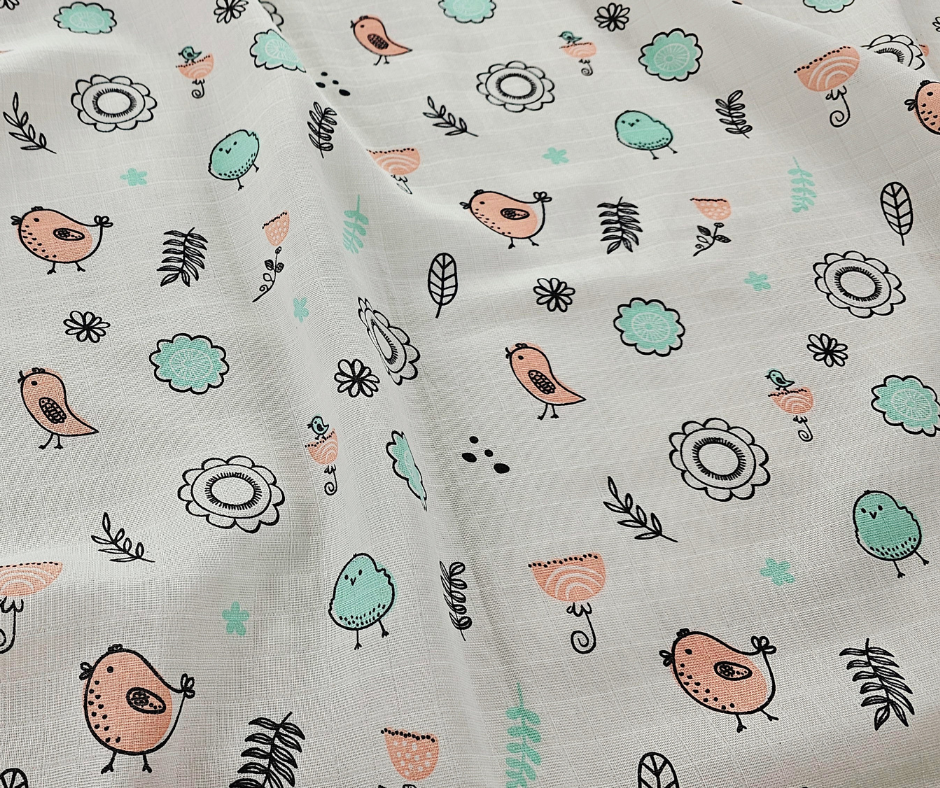 Muslin Swaddle Blanket - Song Bird Snuggle