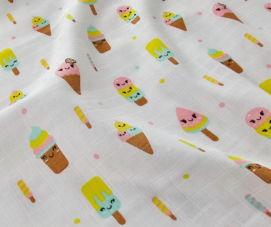 Muslin Swaddle Blanket - Frosted Fun