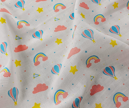 Muslin Swaddle Blanket - Rainbow Rides