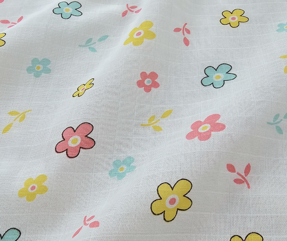 Muslin Swaddle Blanket - Blooming Bliss