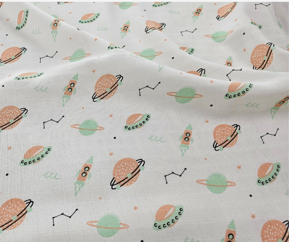 Muslin Swaddle Blanket - Space Snuggle