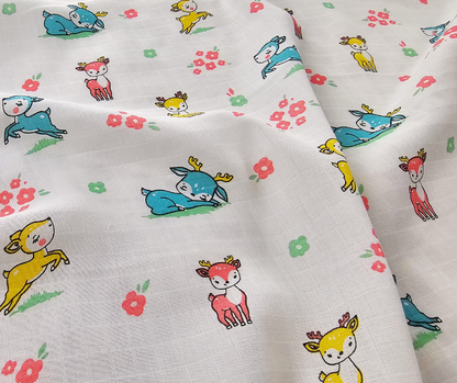 Muslin Swaddle Blanket - Bambi Bliss